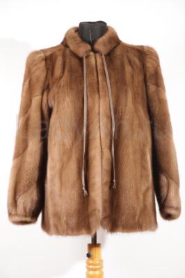 Укороченный норковый жакет, цвет орех.