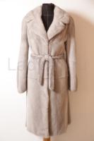 Норковая шуба, цвет  голубой сапфир