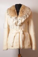 Норковый полушубок с рысью 