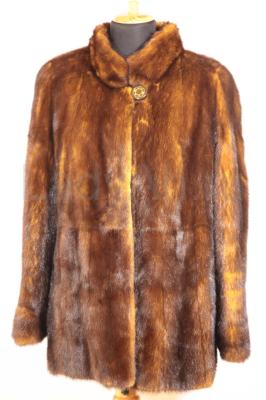 Норковый полушубок, переход цвета.