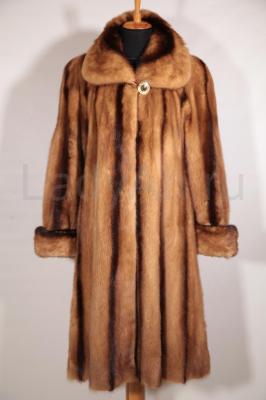 Норковая шуба, переход цвета. 