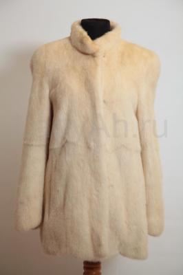 Норковый полушубок, цвет паломино. 