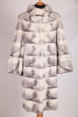 Нарядная норковая шуба, поперечка, крестовка.
