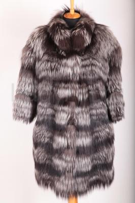 Модная шубка из чернобурки, поперечка.