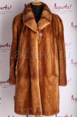 Норковая шубка, цвет Gold, Vito Ponti.