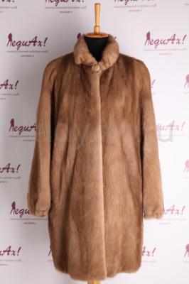 Изящная норковая шуба, цвет пастель. Juanno furs.