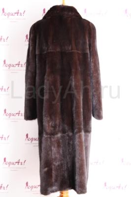 Классическая норковая шуба, цвет горький шоколад. Aris Furs, Greece. 