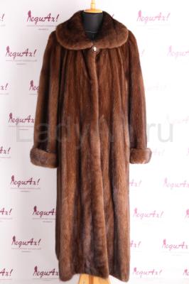 Классическая норковая шуба, цвет орех. Vito Ponti.