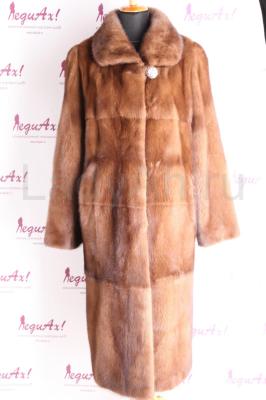 Классическая норковая шуба, цвет орех. 