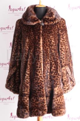 Норковая шубка с принтом, бабочка. Francesco, Italy. 