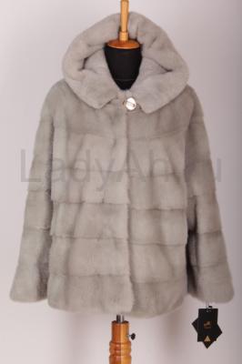 Новая норковая шуба, цвет  серо-оливковый, летучая мышь (удобная, хорошо садится)