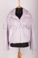 НОВЫЙ норковый полушубок, фасон косуха, цвет лаванда