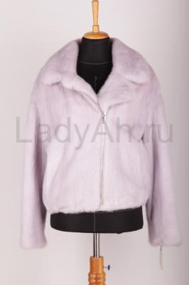 НОВЫЙ норковый полушубок, фасон косуха, цвет лаванда