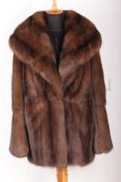 Новый полушубок из темного цельного соболя,  Elena Furs