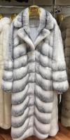 Новая норковая шуба, фасон кокон, английский воротник, окрас под крестовку.