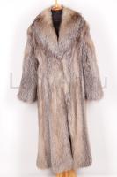 Шикарная шуба в пол из лисы блю-фрост, роспуск