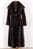 Роскошная норковая эксклюзивная норковая шуба, blackglama, длина 140 см