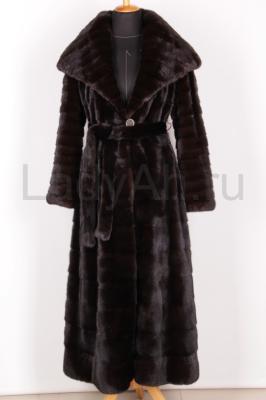 Роскошная норковая эксклюзивная норковая шуба, blackglama, длина 140 см