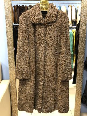 Новая каракулевая шуба, золотого цвета, фабрика Светлана
